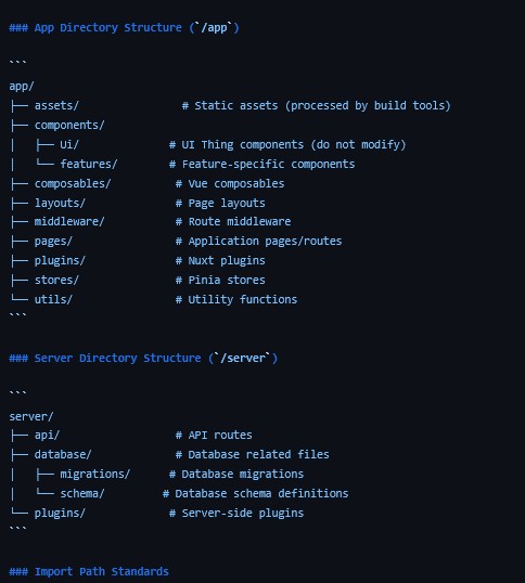 Projektstruktur als möglicher Standard