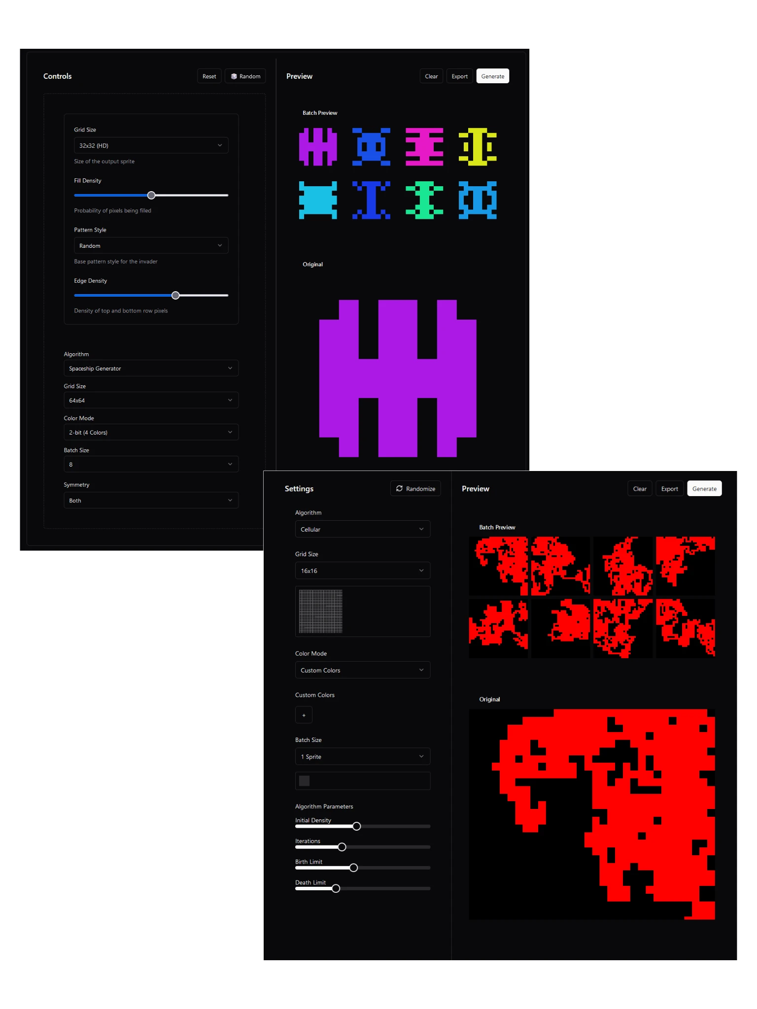 Tool zur Sprite-Generierung