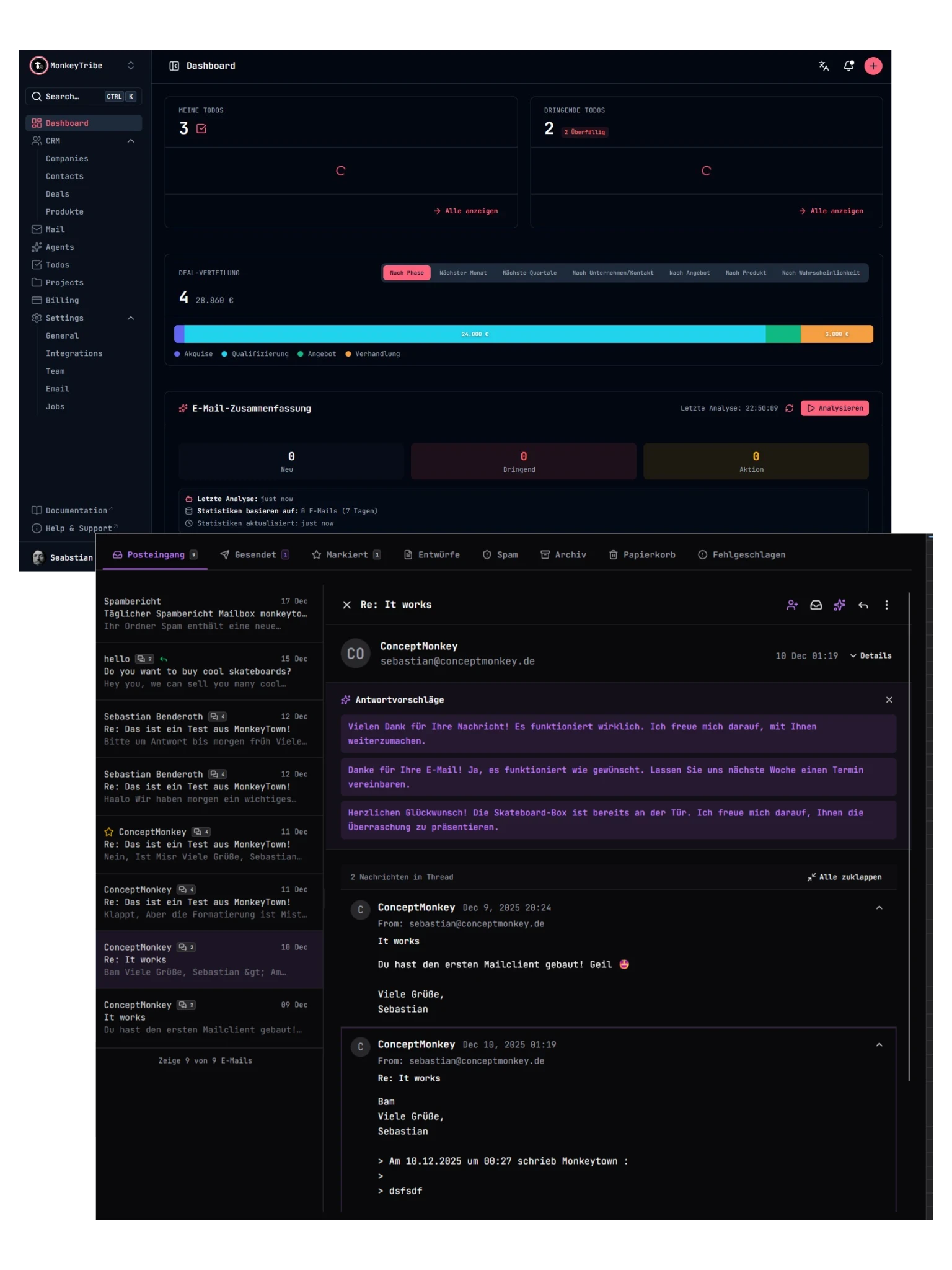 Tool für alle (Biz) Zwecke inkl. AI-Mailclient