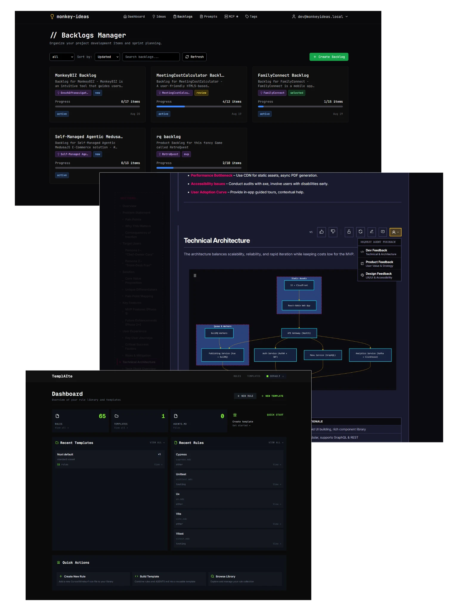 MonkeyIdeas, VibeThis & TemplAIte
