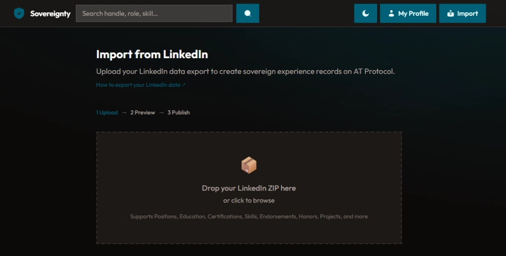 LinkedIn Import