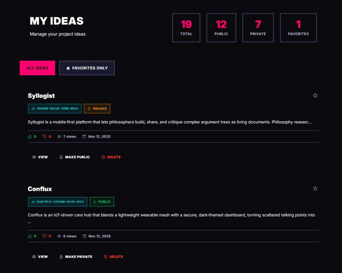 Vibe This - eigene Ideen